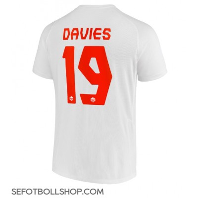 Billiga Kanada Alphonso Davies #19 Borta fotbollskläder VM 2022 Kortärmad